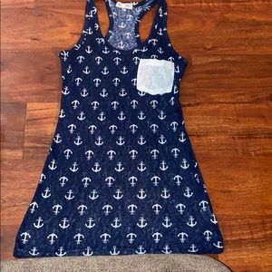 Anchor racerback top